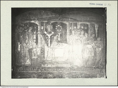 Vorderseite von Fototeca Unione [https://www.deutsche-digitale-bibliothek.de/content/lizenzen/rv-ez/] Szenen aus dem Leben des heiligen KlemensDie Messe des heiligen Klemens - , bh274026_recto. Foto.