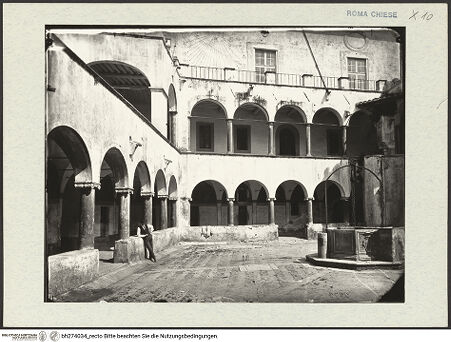 Vorderseite von Fototeca dell'Unione Internazionale presso l'American Academy in Rome [https://www.deutsche-digitale-bibliothek.de/content/lizenzen/rv-ez/] Santa Maria in AracoeliChiostro - , bh274034_recto. Foto.