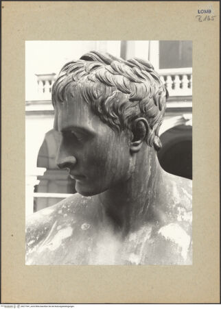 Vorderseite von Sopr. BAS MI [https://www.deutsche-digitale-bibliothek.de/content/lizenzen/rv-ez/] Napoleon I. als Mars - Profil, bh277541_recto. Foto.