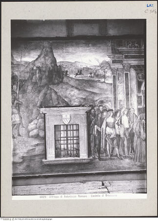 Vorderseite von Archivio Fotografico Musei Vaticani [https://www.deutsche-digitale-bibliothek.de/content/lizenzen/rv-ez/] Begegnung zwischen Gentile Virginio Orsini und Piero de' Medici - Mittlerer Abschnitt, bh277980_recto. Foto: Moscioni, Romualdo.