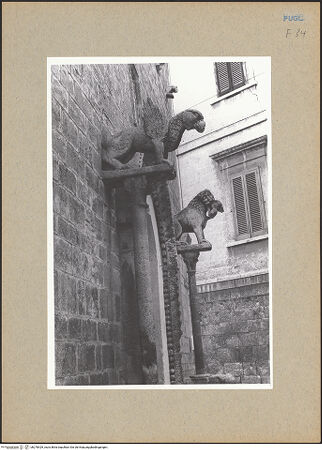 Vorderseite von Pace, Valentino [https://www.deutsche-digitale-bibliothek.de/content/lizenzen/rv-ez/] Portal - Detail: Greif und Löwe, bh278429_recto. Foto: Pace, Valentino.