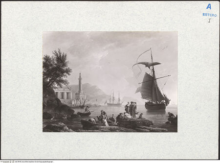 Vorderseite von Freeman, John R. (?) [https://www.deutsche-digitale-bibliothek.de/content/lizenzen/rv-ez/] Hafenszene - , bh278455_recto. Foto.