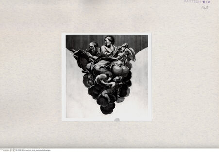 Vorderseite von  [http://creativecommons.org/publicdomain/mark/1.0/] Heiliger Matthäus und heiliger Augustinus - , bh278581. Foto.