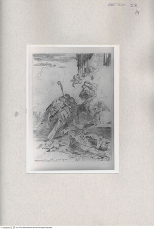 Vorderseite von  [http://creativecommons.org/publicdomain/mark/1.0/] Heiliger Rochus und heiliger Nikolaus - , bh279030. Foto.