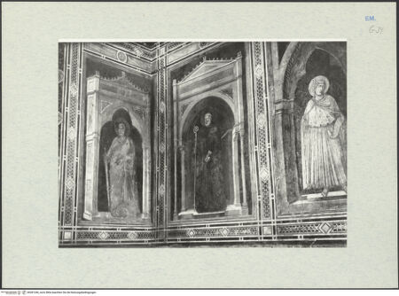 Vorderseite von Ferrara, Civici Musei [https://www.deutsche-digitale-bibliothek.de/content/lizenzen/rv-ez/] Kreuzigung, Heiligen, Propheten - Südöstliche Ecke: die heilige Paulus und Guido, Moses, bh281246_recto. Foto.