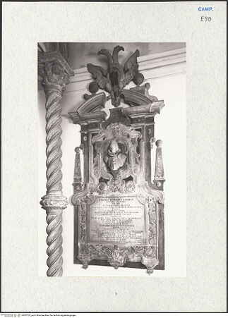 Vorderseite von Courtauld Institute of Art [https://www.deutsche-digitale-bibliothek.de/content/lizenzen/rv-ez/] Grabmal des Ferdinando Brancia (gest. 1632) - Gesamtansicht, bh283329_recto. Foto.