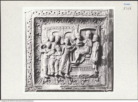 Vorderseite von Courtauld Institute of Art [https://www.deutsche-digitale-bibliothek.de/content/lizenzen/rv-ez/] Szenen  aus dem Leben des JosephSzenen  aus dem Leben des Joseph - Joseph deutet die Träume des Pharao, bh283349_recto. Foto.