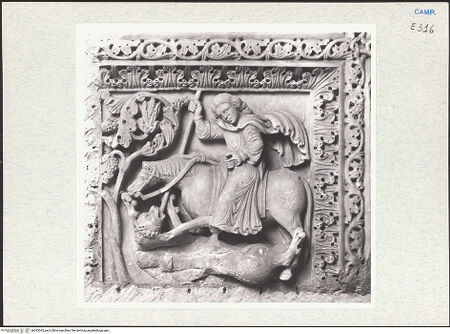 Vorderseite von Courtauld Institute of Art [https://www.deutsche-digitale-bibliothek.de/content/lizenzen/rv-ez/] Szenen  aus dem Leben des heiligen Januarius und des Samson; Heilige RitterHeilige Ritter - Heiliger Theodor, bh283363_recto. Foto.