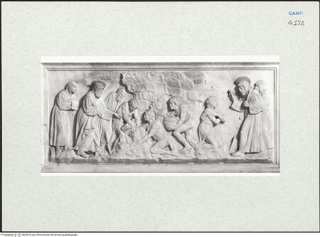 Vorderseite von Courtauld Institute of Art [https://www.deutsche-digitale-bibliothek.de/content/lizenzen/rv-ez/] Marienaltar (Altar der Familie Ligorio)Der heiligen Franziskus von Paola rettet einen Jüngling von einem Einsturz - Gesamtansicht, bh283412_recto. Foto.