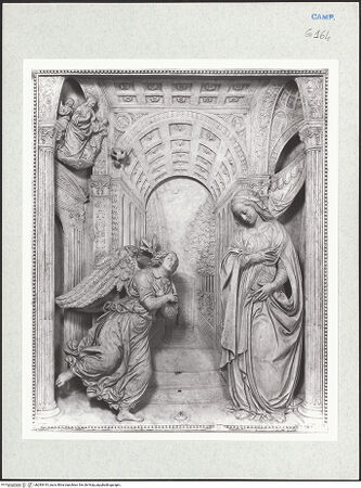 Vorderseite von Courtauld Institute of Art [https://www.deutsche-digitale-bibliothek.de/content/lizenzen/rv-ez/] Altar der VerkündigungVerkündigung - Gesamtansicht, bh283419_recto. Foto.