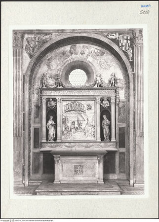 Vorderseite von Courtauld Institute of Art [https://www.deutsche-digitale-bibliothek.de/content/lizenzen/rv-ez/] Altar der Anbetung des Christuskindes - Gesamtansicht, bh283442_recto. Foto.
