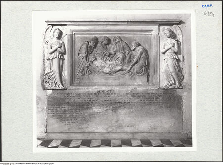 Vorderseite von Courtauld Institute of Art [https://www.deutsche-digitale-bibliothek.de/content/lizenzen/rv-ez/] Grablegung Christi (und Engel) - Gesamtansicht, bh283448_recto. Foto.