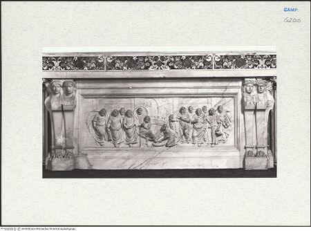 Vorderseite von Courtauld Institute of Art [https://www.deutsche-digitale-bibliothek.de/content/lizenzen/rv-ez/] Hauptaltar - Detail: Antependium (Christus wäscht die Füße des Petrus), bh283450_recto. Foto.