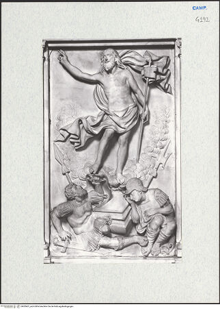 Vorderseite von Courtauld Institute of Art [https://www.deutsche-digitale-bibliothek.de/content/lizenzen/rv-ez/] Altar der Auferstehung Christi - Auferstehung Christi, bh283451_recto. Foto.