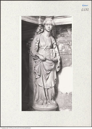 Vorderseite von Courtauld Institute of Art [https://www.deutsche-digitale-bibliothek.de/content/lizenzen/rv-ez/] Grabmal des Königs Ladislaus (gest. 1414)Die Kardinaltugenden (Temperantia, Fortutudo, Prudentia) und Großzügigkeit (Magnanimitas) - Justitia, bh283490_recto. Foto.