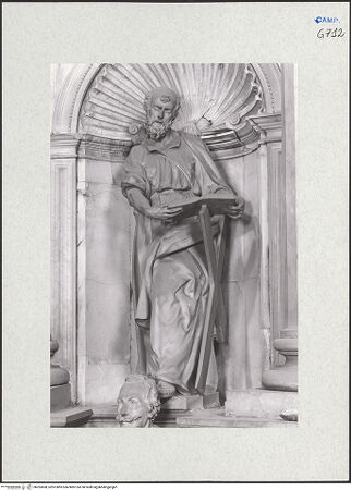 Vorderseite von Courtauld Institute of Art [https://www.deutsche-digitale-bibliothek.de/content/lizenzen/rv-ez/] Hl. Andreas - Frontalansicht, bh283508_recto. Foto.