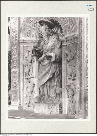 Vorderseite von Courtauld Institute of Art [https://www.deutsche-digitale-bibliothek.de/content/lizenzen/rv-ez/] Cappella MiroballoJohannes der Evangelist und die vier Kardinaltugenden - Johannes, bh283520_recto. Foto.