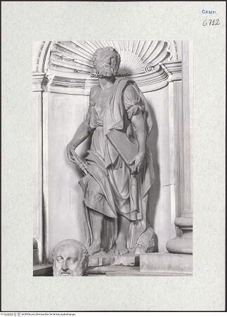 Vorderseite von Courtauld Institute of Art [https://www.deutsche-digitale-bibliothek.de/content/lizenzen/rv-ez/] Hl. Petrus - Seitenansicht, bh283530_recto. Foto.