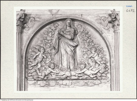 Vorderseite von Courtauld Institute of Art [https://www.deutsche-digitale-bibliothek.de/content/lizenzen/rv-ez/] Altare dell'Assunzione (Mariä Himmelfahrt) - Detail, Mariä Himmelfahrt, bh283533_recto. Foto.