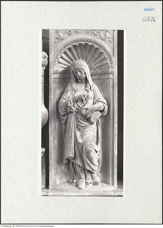 Vorderseite von Courtauld Institute of Art [https://www.deutsche-digitale-bibliothek.de/content/lizenzen/rv-ez/] Grabmal des Vito Pisanelli - Heilige, bh283584_recto. Foto.