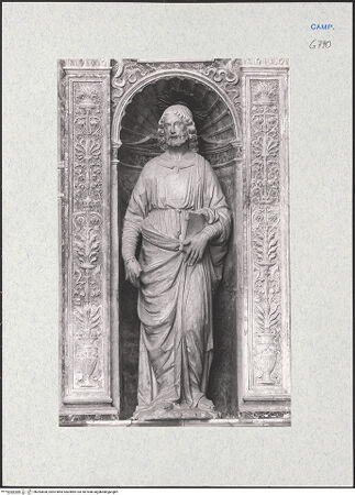 Vorderseite von Courtauld Institute [https://www.deutsche-digitale-bibliothek.de/content/lizenzen/rv-ez/] Retabel des Heiligen Rochus - Hl. Markus, bh283608_recto. Foto.