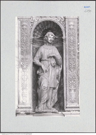 Vorderseite von Courtauld Institute [https://www.deutsche-digitale-bibliothek.de/content/lizenzen/rv-ez/] Retabel des Heiligen Rochus - Hl. Rochus, bh283609_recto. Foto.