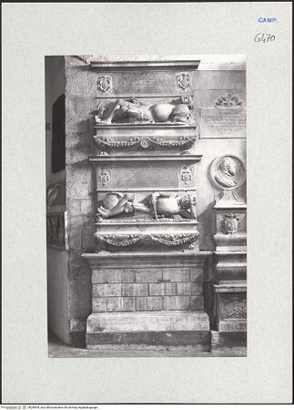 Vorderseite von Courtauld Institute of Art [https://www.deutsche-digitale-bibliothek.de/content/lizenzen/rv-ez/] Grabmal für Giovan Francesco Rota (gest. 1527) und Giovan Battista Rota (gest. 1512) - Gesamtansicht, bh283639_recto. Foto.