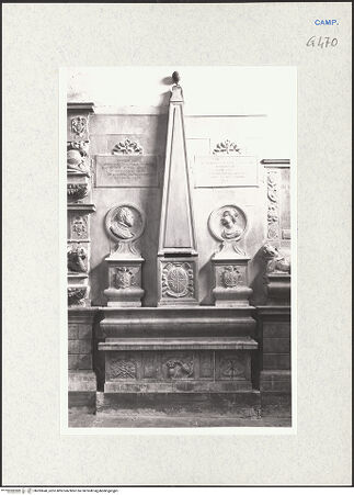 Vorderseite von Courtauld Institute of Art [https://www.deutsche-digitale-bibliothek.de/content/lizenzen/rv-ez/] Grabmal des Berardo Rota und Porzia Capece - Gesamtansicht, bh283640_recto. Foto.