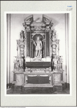 Vorderseite von Courtauld Institute of Art [https://www.deutsche-digitale-bibliothek.de/content/lizenzen/rv-ez/] Grabmal des Carlo Spinelli (gest. 1634) - Gesamtansicht, bh283663_recto. Foto.