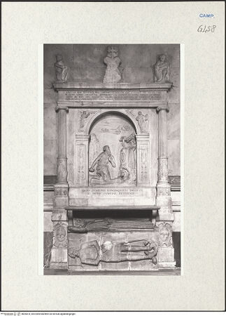 Vorderseite von Courtauld Institute of Art [https://www.deutsche-digitale-bibliothek.de/content/lizenzen/rv-ez/] Altar und Grabmal der Familie Donnorso - Gesamtansicht, bh283670_recto. Foto.