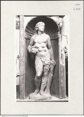 Vorderseite von Courtauld Institute of Art [https://www.deutsche-digitale-bibliothek.de/content/lizenzen/rv-ez/] Grabmal des Bernardino Rota (gest. 1575)Muse und Diana - Diana von Ephesus, bh283720_recto. Foto.