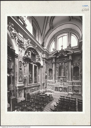 Vorderseite von Courtauld Institute of Art [https://www.deutsche-digitale-bibliothek.de/content/lizenzen/rv-ez/] San Domenico MaggioreCappella della Madonna di zi' Andrea - Seitenansicht von rechts, bh283745_recto. Foto.