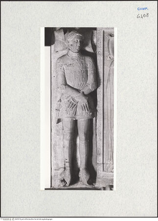 Vorderseite von Courtauld Institute of Art [https://www.deutsche-digitale-bibliothek.de/content/lizenzen/rv-ez/] Liegefigur eines Ritters - Gesamtansicht, bh283755_recto. Foto.