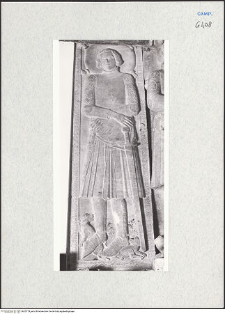 Vorderseite von Courtauld Institute of Art [https://www.deutsche-digitale-bibliothek.de/content/lizenzen/rv-ez/] Grabplatte des Tommaso Brancaccio - Gesamtansicht, bh283758_recto. Foto.