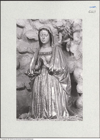 Vorderseite von Courtauld Institute of Art [https://www.deutsche-digitale-bibliothek.de/content/lizenzen/rv-ez/] Krippe - Maria, bh283780_recto. Foto.