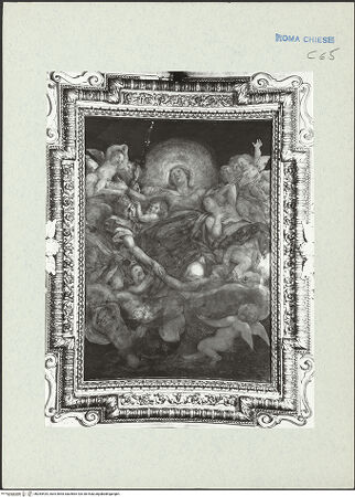 Vorderseite von ICCD [https://www.deutsche-digitale-bibliothek.de/content/lizenzen/rv-ez/] Himmelfahrt Mariens, Gottvater und Engel sowie David und JesajaHimmelfahrt Mariens - Gesamtansicht, bh284425_recto. Foto.