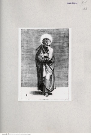 Vorderseite von  [http://creativecommons.org/publicdomain/mark/1.0/] Heiliger Thomas (im Gegensinn) - , bh287249. Foto.