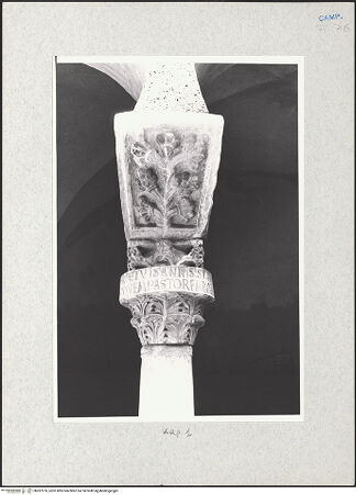 Vorderseite von Glass, Dorothy [https://www.deutsche-digitale-bibliothek.de/content/lizenzen/rv-ez/] Kapitell 01; Kapitell 02 (Giess, 1959; Naldi, 1990) - Kapitell 1, bh287276_recto. Foto: Glass, Dorothy.