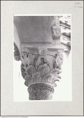 Vorderseite von Glass, Dorothy [https://www.deutsche-digitale-bibliothek.de/content/lizenzen/rv-ez/] Kapitell, bh287328_recto. Foto: Glass, Dorothy.