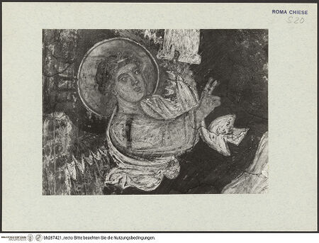 Vorderseite von Vasari [https://www.deutsche-digitale-bibliothek.de/content/lizenzen/rv-ez/] Fresken der Geburt Christi und einer MarienkrönungGeburt Christi - Engel, bh287421_recto. Foto.