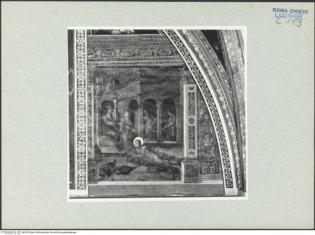 Vorderseite von Vasari [https://www.deutsche-digitale-bibliothek.de/content/lizenzen/rv-ez/] FreskenzyklusMartyrium des heiligen Laurentius - Gesamtansicht, bh287433_recto. Foto.