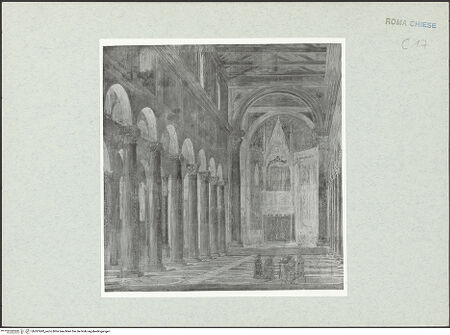 Vorderseite von Vasari [https://www.deutsche-digitale-bibliothek.de/content/lizenzen/rv-ez/] San Giovanni in Laterano, Inneres zum Altar - Gesamtansicht , bh287492_recto. Foto.