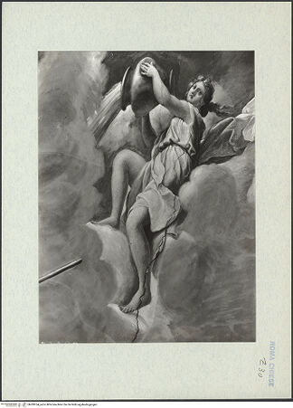 Vorderseite von ICCD [https://www.deutsche-digitale-bibliothek.de/content/lizenzen/rv-ez/] Apotheose der Theologie - Detail über der Theologie: weibliche Figur mit Krug, bh289164_recto. Foto.