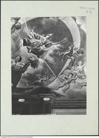 Vorderseite von ICCD [https://www.deutsche-digitale-bibliothek.de/content/lizenzen/rv-ez/] Apotheose der Theologie - Detail: Glaube, bh289176_recto. Foto.