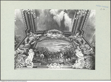 Vorderseite von ICCD [https://www.deutsche-digitale-bibliothek.de/content/lizenzen/rv-ez/] Allegorien und Szenen aus der römischen Geschichte - Seitliches schmales Bildfeld, Gesamtansicht, bh289185_recto. Foto.