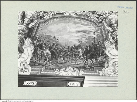 Vorderseite von ICCD [https://www.deutsche-digitale-bibliothek.de/content/lizenzen/rv-ez/] Allegorien und Szenen aus der römischen Geschichte - Seitliches schmales Bildfeld, Gesamtansicht, bh289186_recto. Foto.