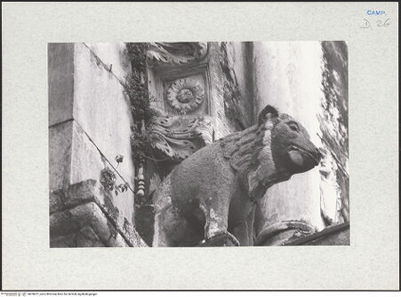 Vorderseite von Glass, Dorothy [https://www.deutsche-digitale-bibliothek.de/content/lizenzen/rv-ez/] Archivolte der linken Arkade - Detail, rechte Seite und Konsole, bh290231_recto. Foto: Glass, Dorothy.