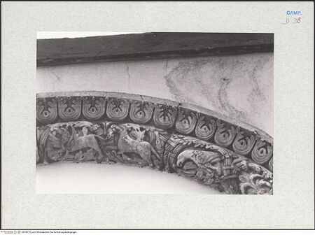 Vorderseite von Glass, Dorothy [https://www.deutsche-digitale-bibliothek.de/content/lizenzen/rv-ez/] Eingangsportal (ehemaliges Domherrenportal der Kathedrale, sog. "porta canonica") - Archivolte, Detail, bh290232_recto. Foto: Glass, Dorothy.