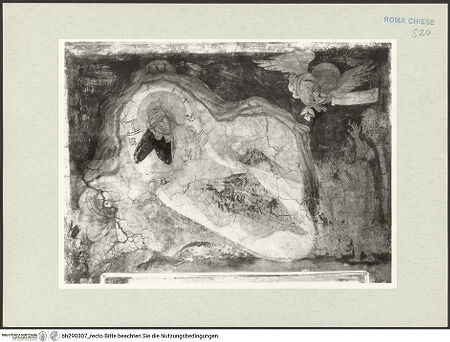 Vorderseite von Istituto Nazionale per la Grafica [https://www.deutsche-digitale-bibliothek.de/content/lizenzen/rv-ez/] Fresken der Geburt Christi und einer MarienkrönungGeburt Christi - Zentrales Bildfeld, bh290307_recto. Foto.