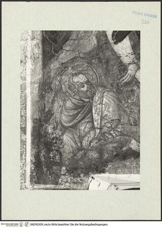 Vorderseite von Istituto Nazionale per la Grafica [https://www.deutsche-digitale-bibliothek.de/content/lizenzen/rv-ez/] Fresken der Geburt Christi und einer MarienkrönungGeburt Christi - Joseph, bh290309_recto. Foto.